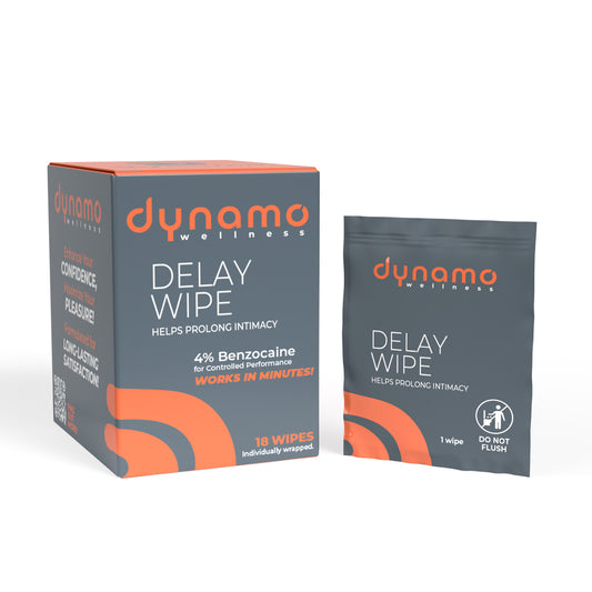 Dynamo Wellness Delay Wipe 4% - 18 Pack SO-DWDW04-18
