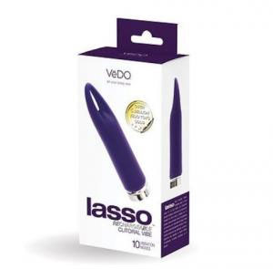 Lasso Rechargeable Clitoral Bullet Vibrator - Purple