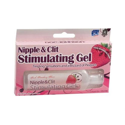 \"Nipple and Clit Stimulating Gel 1 Oz - Strawberry DJ7853-02\"