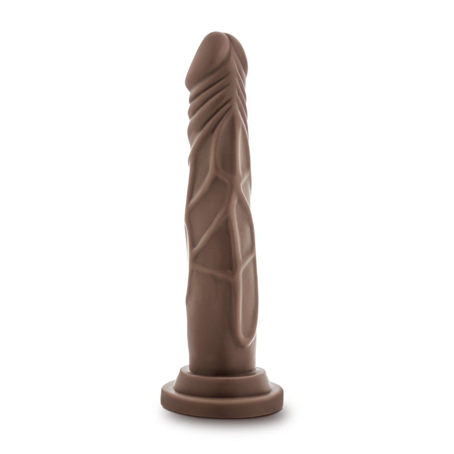 Dr. Skin Silicone - Dr. Carter - 7 Inch Dong With Suction Cup - Chocolate BL-26526