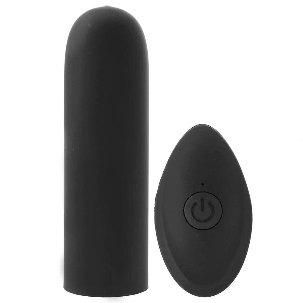 Pink Pussycat Vibrating Remote Control Bullet - Black CG-PPVR