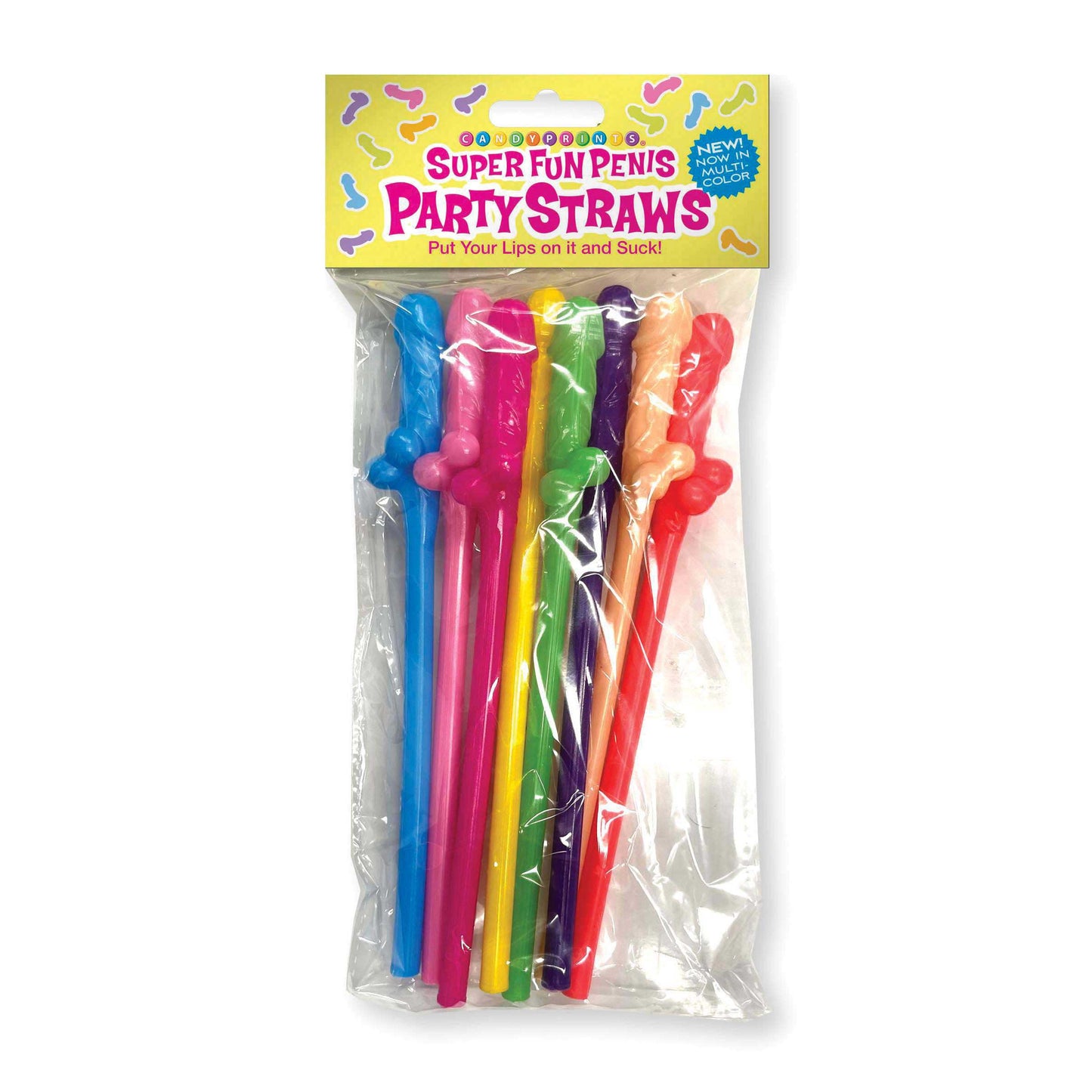 \"Super Fun Penis Straws - Multicolor LG-CP1111\"