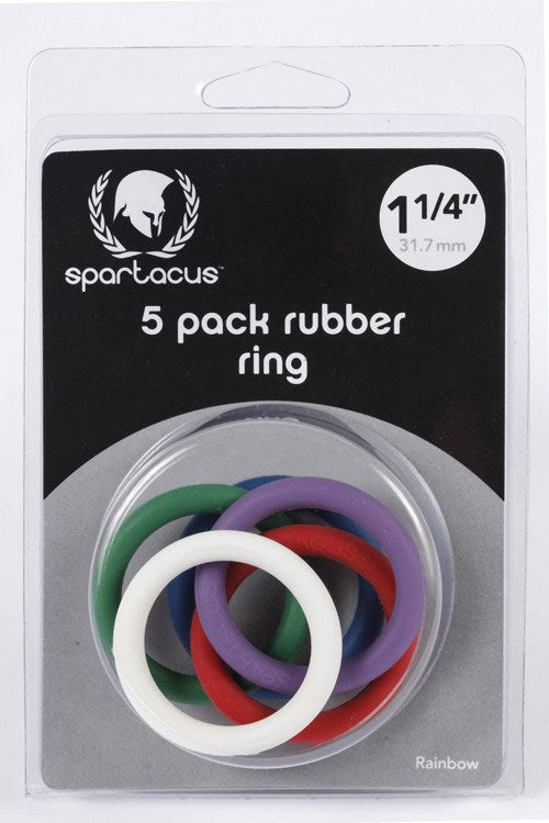 Rubber C-Ring Set - 1.25 Inches - Rainbow
