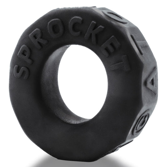 Sprocket Comfort No-Roll Cockring - Black OX-AJ-1043-NGT