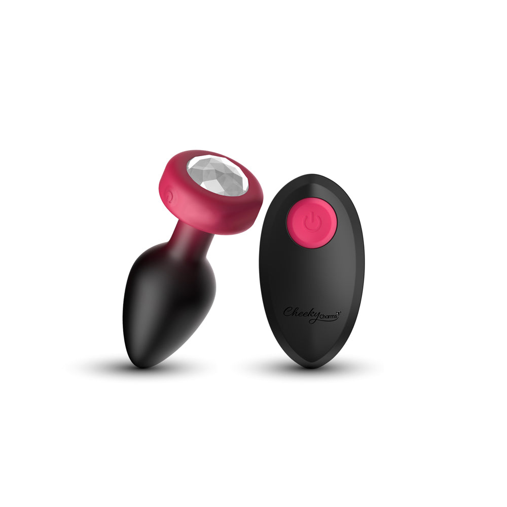 Eluxe Vibrating Clr Gem Rbyombre Plug Md With Remote VB-CC9155