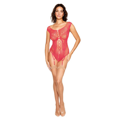 \"Garter Teddy - One Size - Watermelon DG-13413WATOS\"