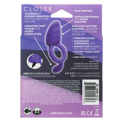 Closer Intimate Rechargeable Ring Passion - Purple