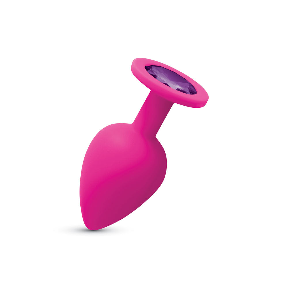 Gemma Purple Gem Pink Silicone Plug - Large VB-CC9163