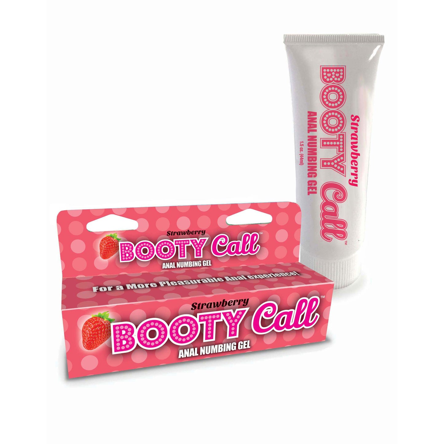 \"Booty Call - Anal Numbing Gel 1.5 Oz - Strawberry LG-BT313\"