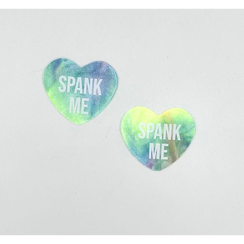 \"Spank Me Rainbow Sherbert Tie Die Candy Heart Pasties NN-SPM-CAH-RST\"