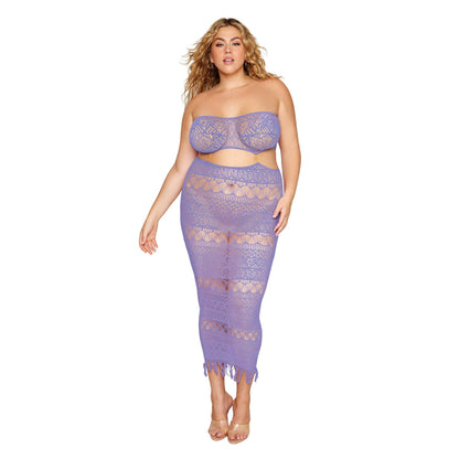 \"Bodystocking Gown - Queen Size - Lavender Haze DG-0506XLAVHZQ\"