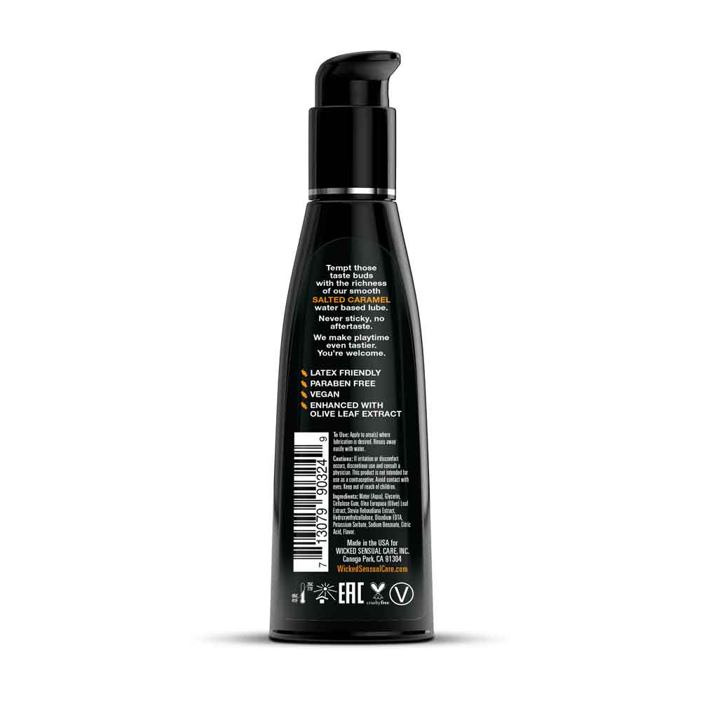 Aqua Salted Caramel Flavored Water Based Intimate Lubricant - 4 Fl. Oz.