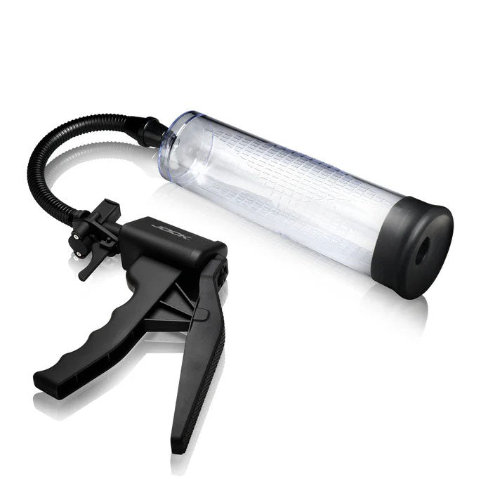 Amp Up Penis Pump With Trigger Handle - Clear JOCK-CN1034