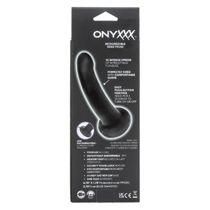 Onyxxx Rechargeable Rider Probe - Black