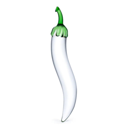 \"Glass Naturals Chili Pepper Dildo GLAS-87\"