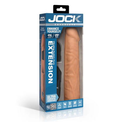 Jock Vibrating Penis Extension with Remote - Medium