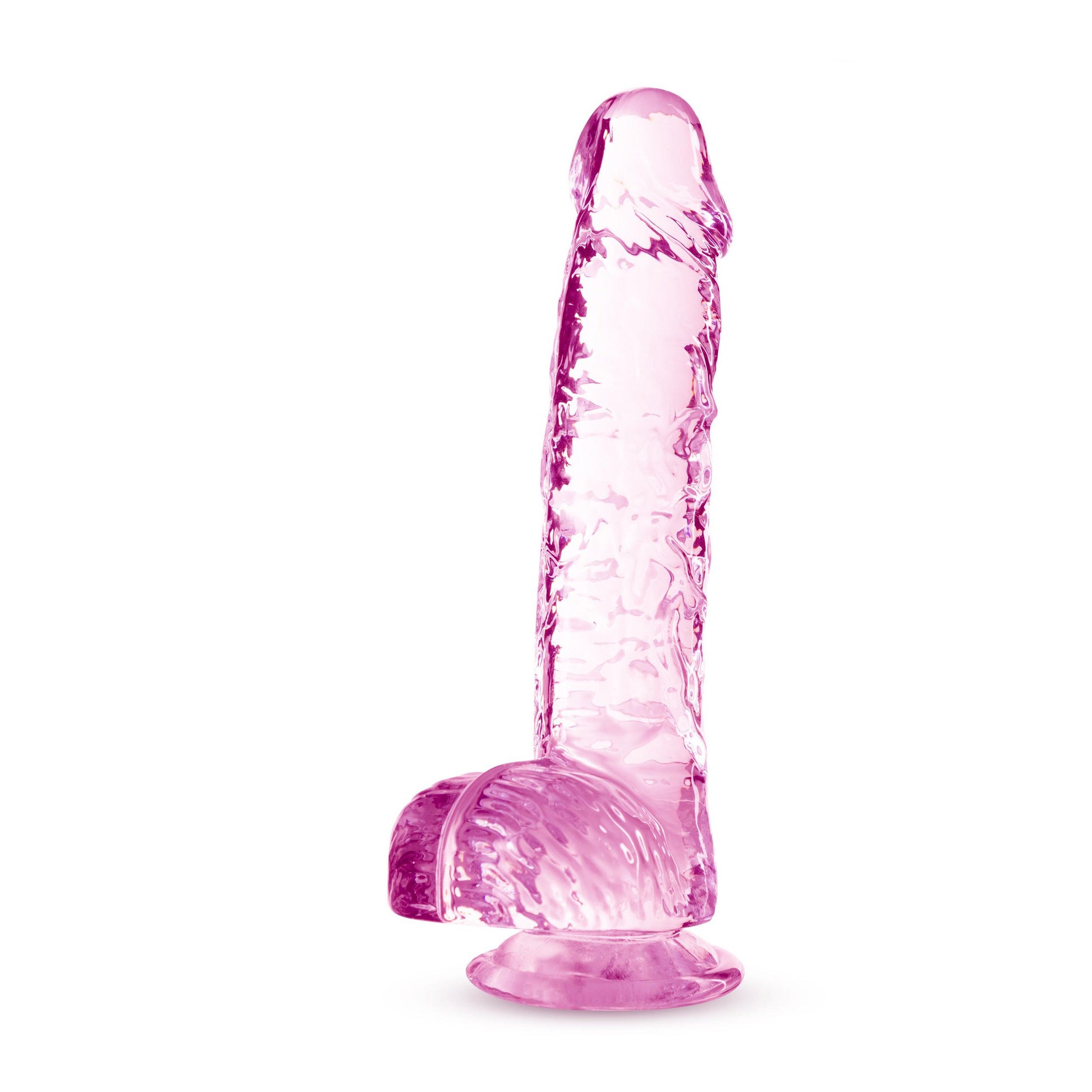 Naturally Yours - 6 Inch Crystalline Dildo - Rose BL-51700