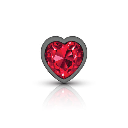 Red Heart Gem Anal Trainer Kit - Gunmetal
