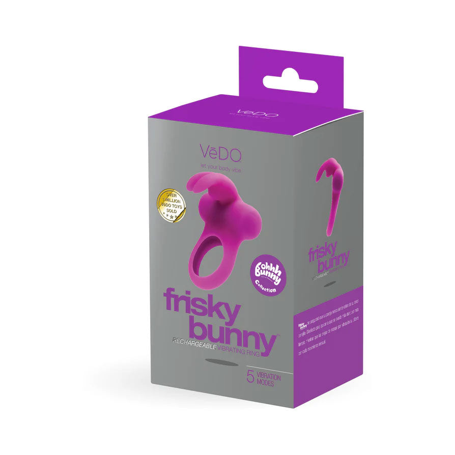 Frisky Bunny Vibrating Ring Perfectly Purple