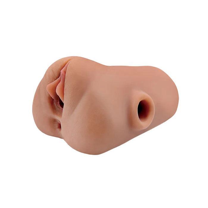 Pdx Plus Double Pounder Vibrating Squeeze Stroker - Brown PDRD434-29