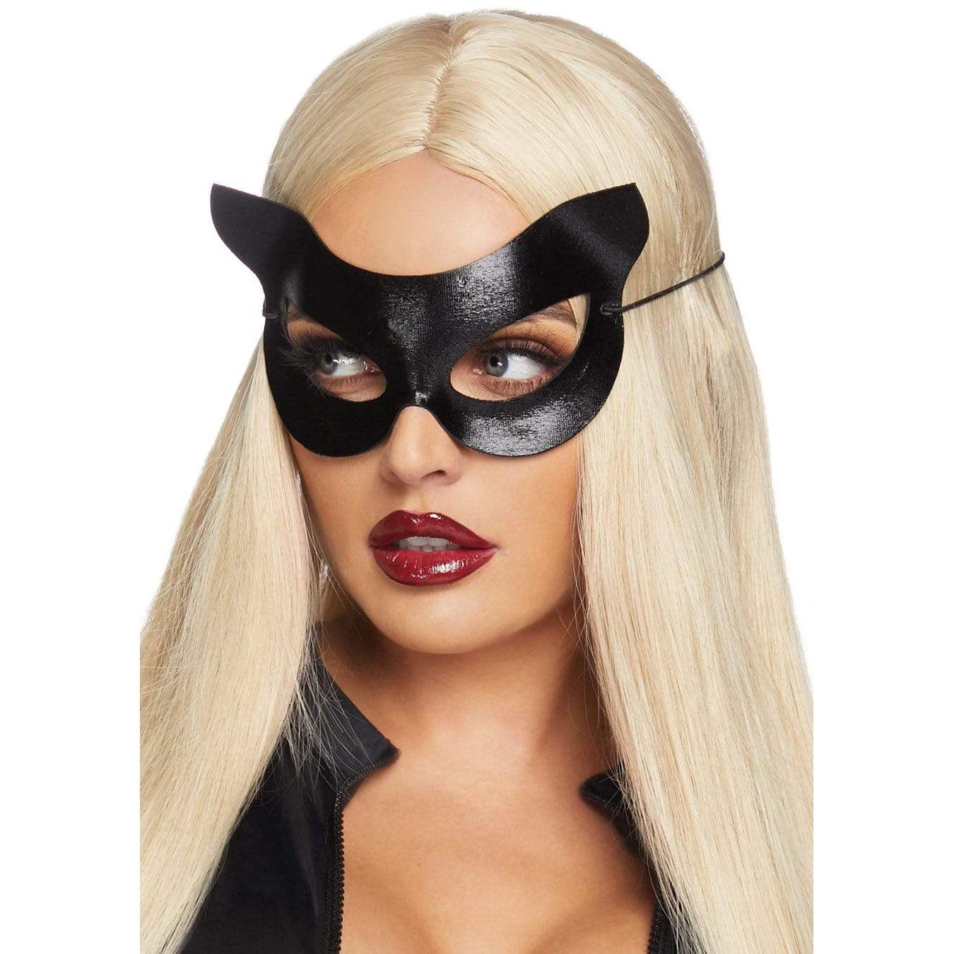 Vinyl Cat Mask - Os - Black LA-A2755