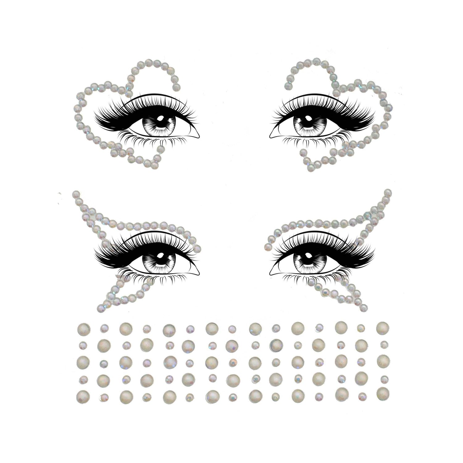 \"Ayla Adhesive Glow in the Dark LA-EYE046\"