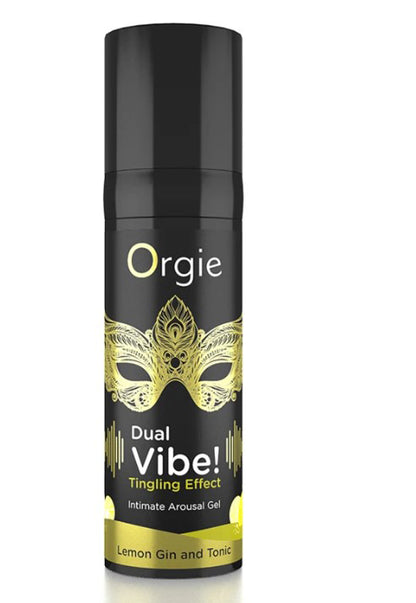 Dual Vibe Gin and Tonic Lemon Kissable Liquid Vibrator 15ml CC-OG-17588