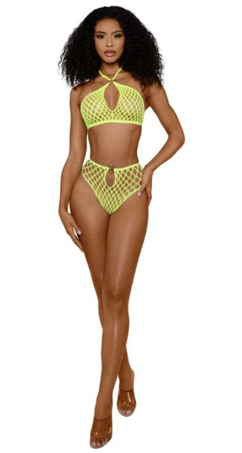 Situation Net 2-Piece Set - Os - Neon Yellow DG-14308NYOS