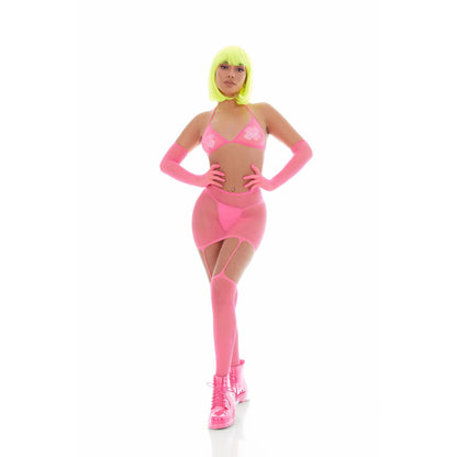 Bling Ring 5pc Set - One Size - Pink KH65006KPK