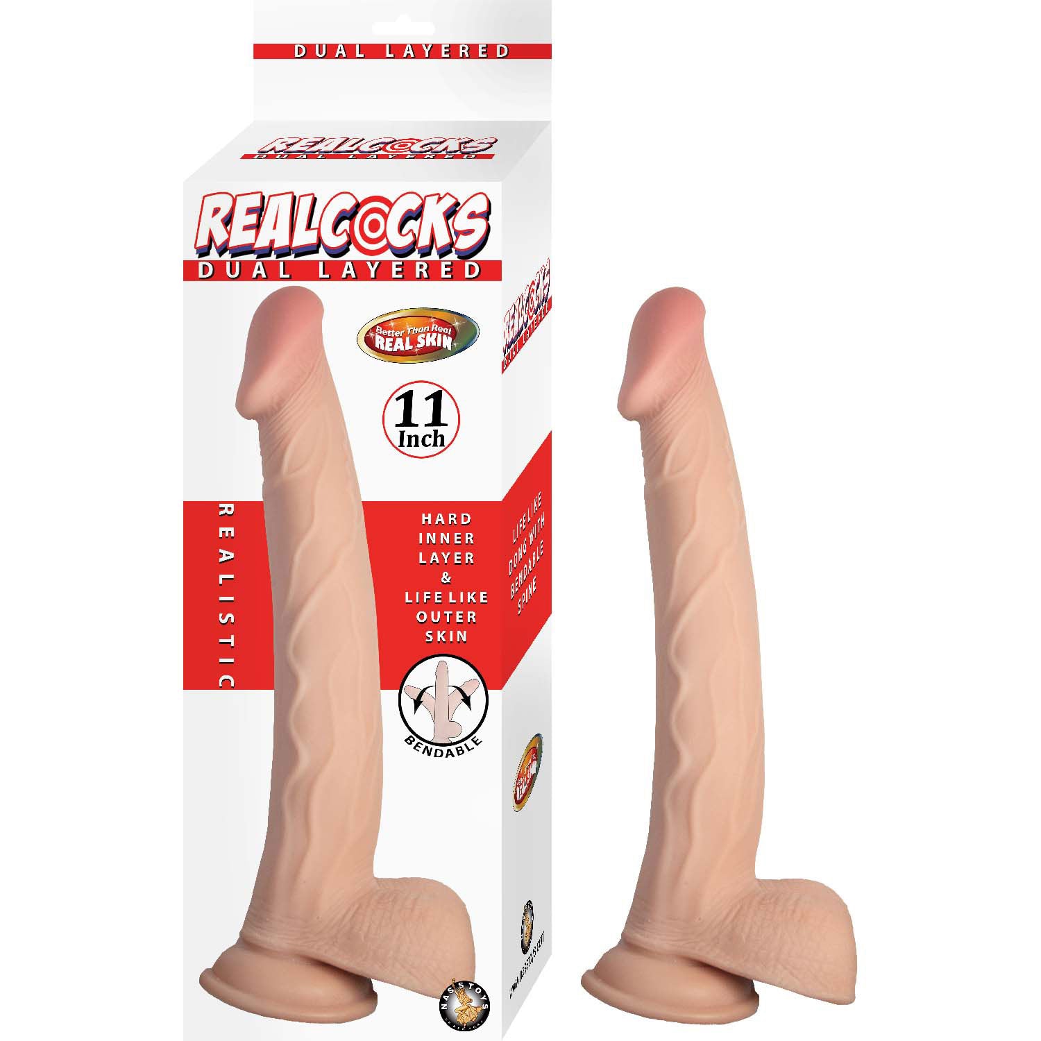 Realcocks Dual Layered 11" - White