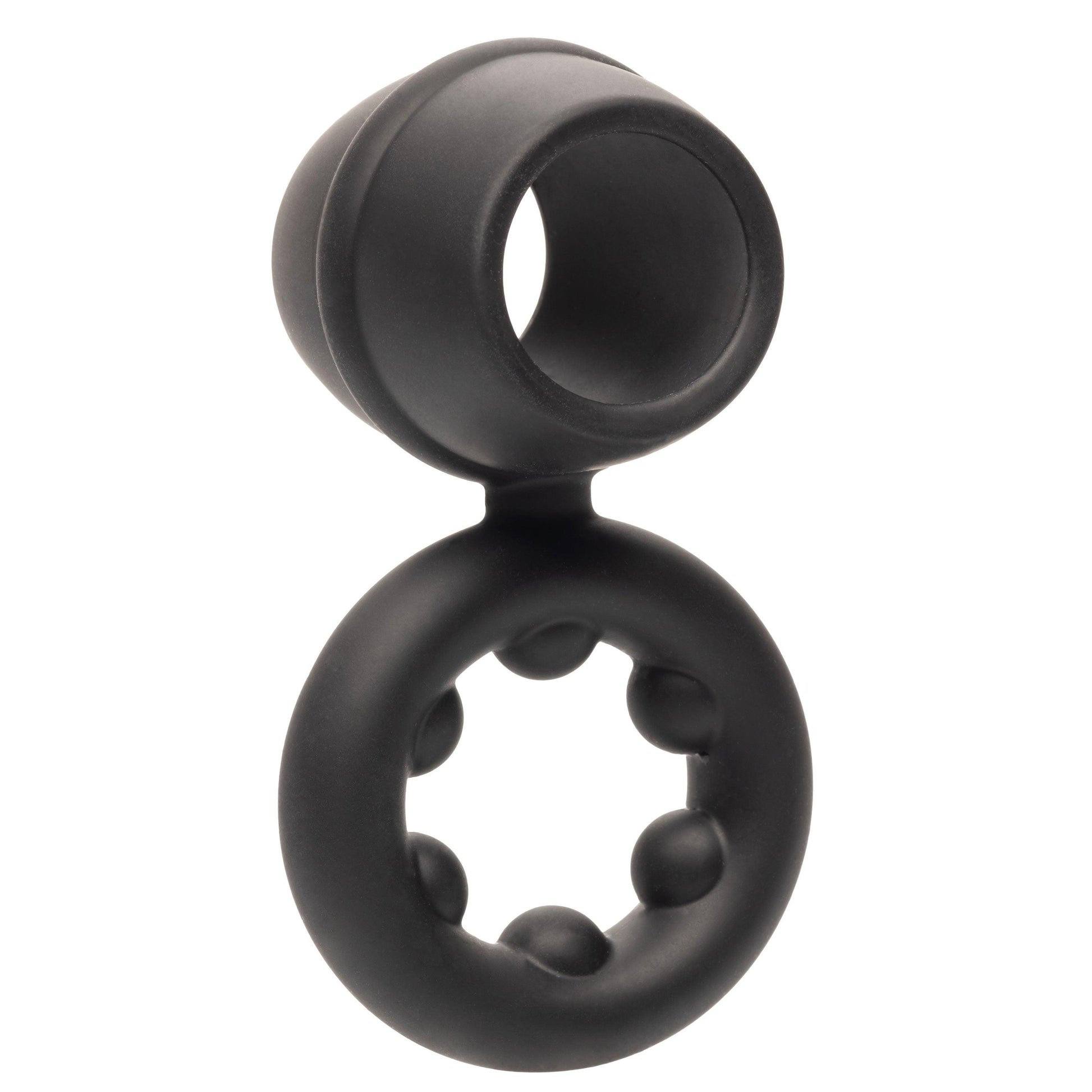 \"Alpha Liquid Silicone Dual Support Magnum Ring - Black SE1492502\"