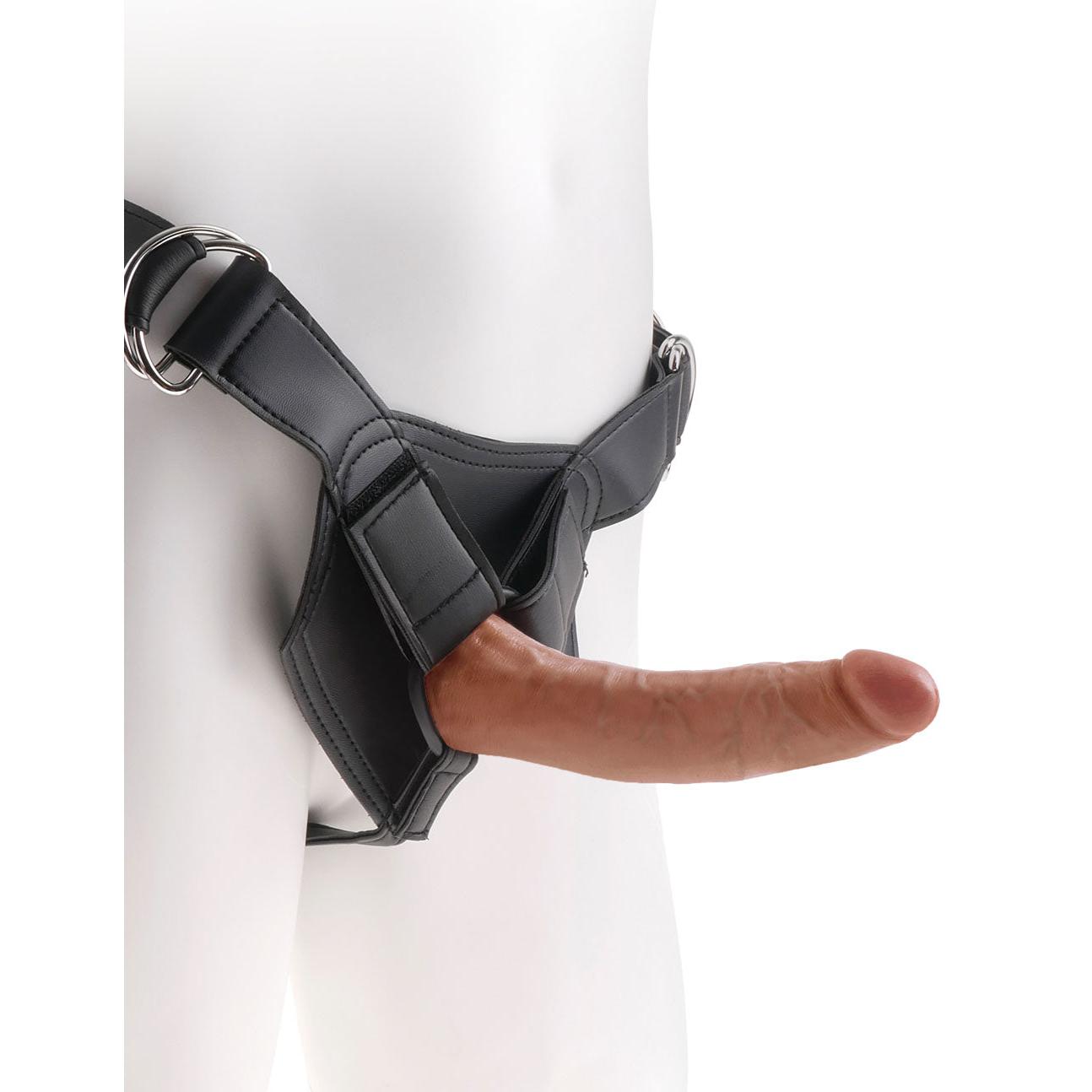 King Cock Strap-on Harness with 7 Inch Cock - Tan PD5622-22
