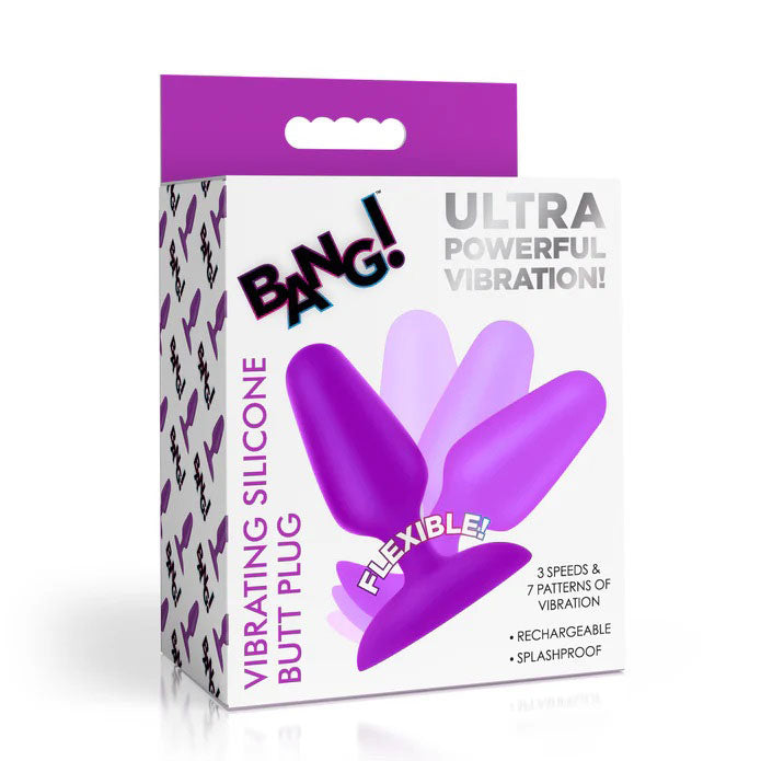 Flexible Vibrating Silicone Butt Plug - Purple Your Adult Toy Store Flexible Vibrating Silicone Butt Plug - Purple Your Adult Toy Store