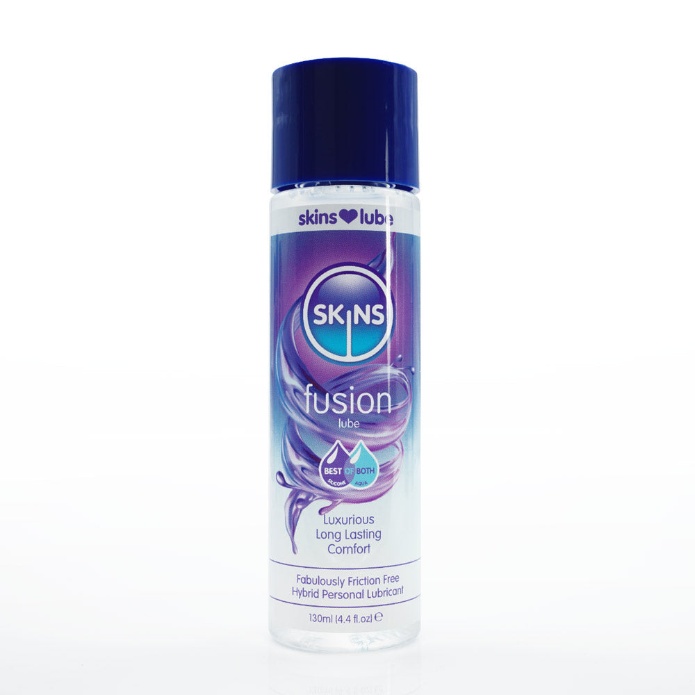 Skins Fusion Hybrid Silicone and Water Based Lubricant 4.4oz CC-SKLUBFU4