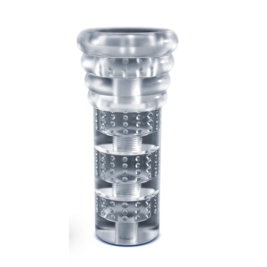 \"Rize - Luz - Glow in the Dark Self- Lubricating Stroker - Clear BL-06519\"