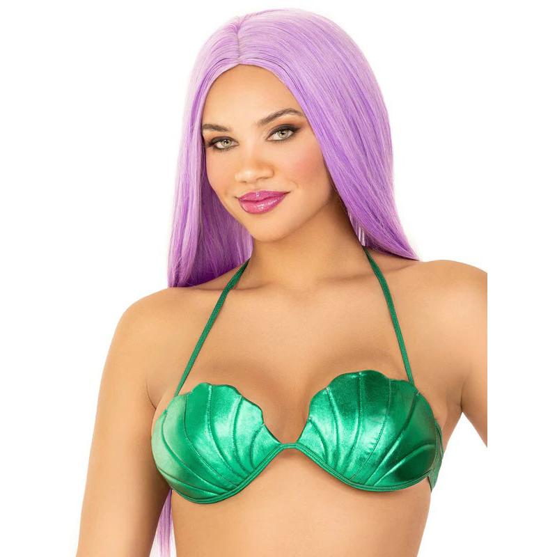 Mermaid Shell Bra Top - Small - Green LA-A2901GRNSM