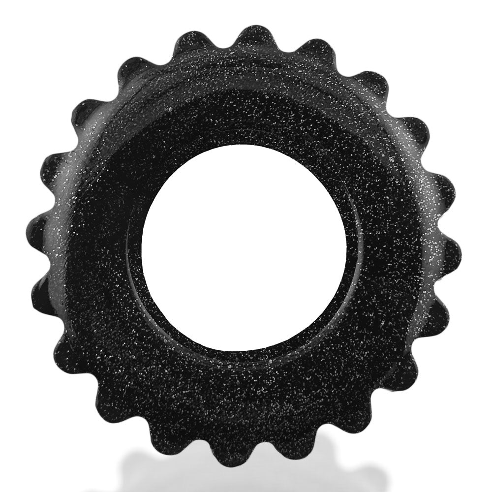 Plushy Single Ring - Black Mica OX-3207-BKM