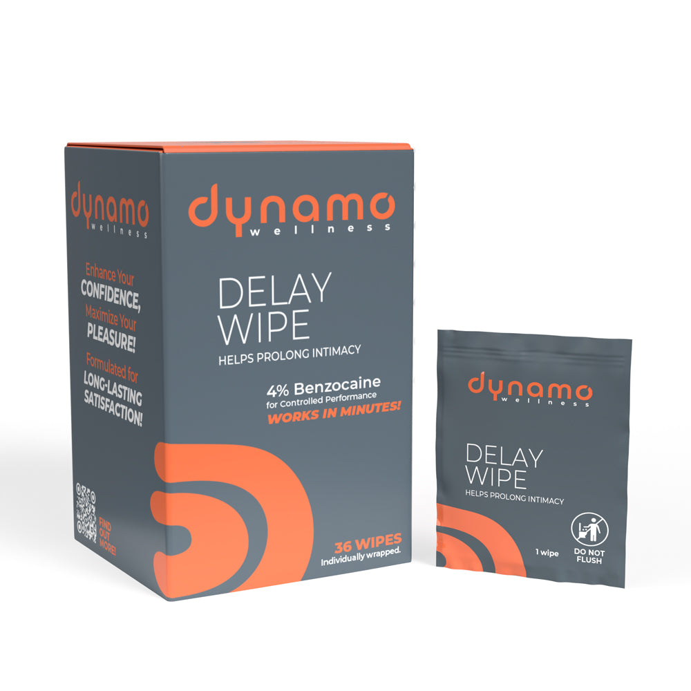 Dynamo Wellness Delay Wipe 4% - 36 Pack SO-DWDW04-36