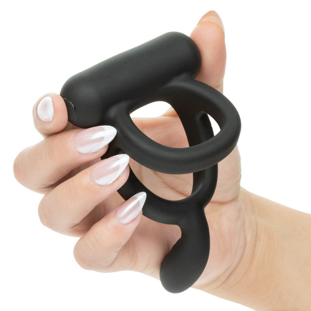 Closer Intimate Rechargeable Ring Caress - Black