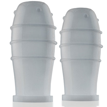 Lankyz Silicone Nipsuckers - Clear Silicone OX-3211-CLR