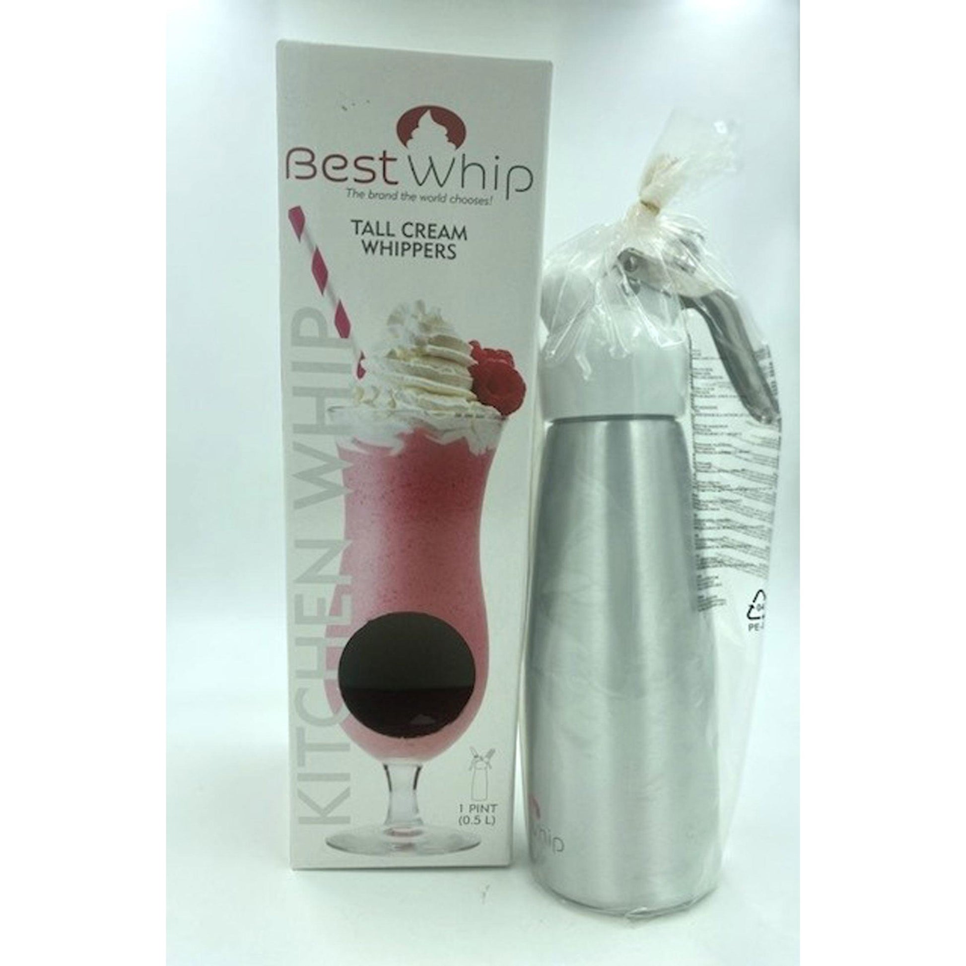 Tall Cream Whipper 1 Pint - Silver JSM-KW50S