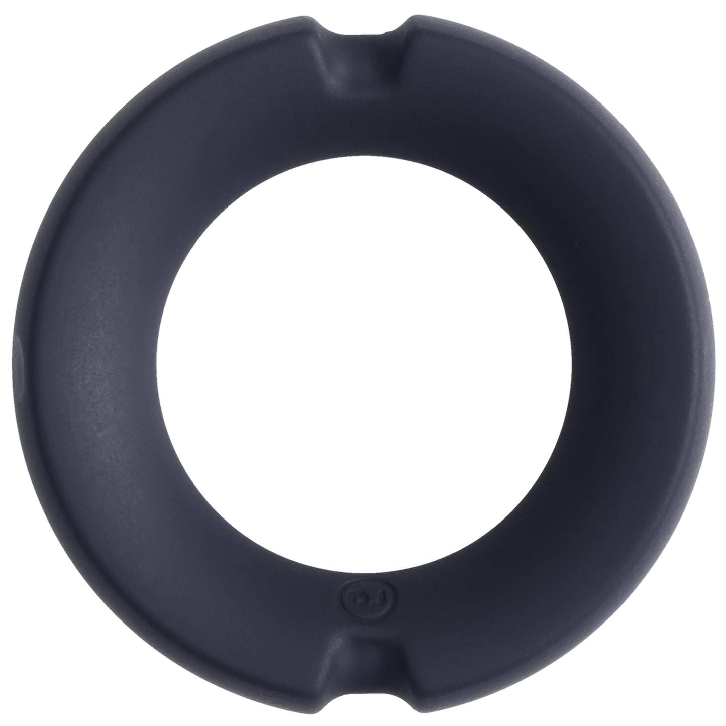 \"Merci - the Paradox - Silicone Covered Metal Cock Ring - 50mm - Black DJ2402-40-BX\"