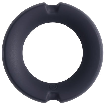 \"Merci - the Paradox - Silicone Covered Metal Cock Ring - 50mm - Black DJ2402-40-BX\"