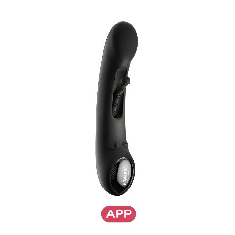 Tempo App-Controlled Tapping G-Spot Vibrator - Black H-VS-57-985BL