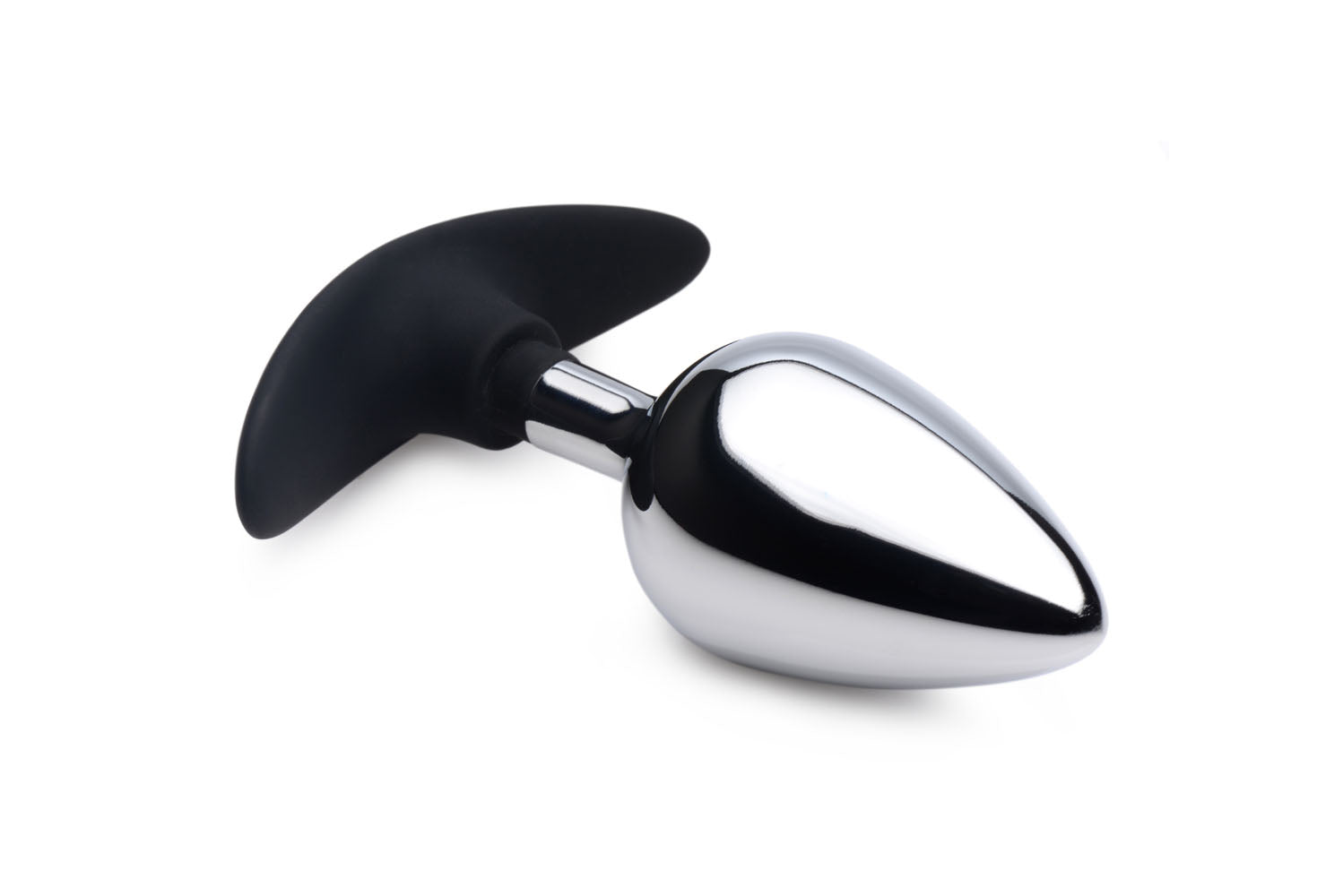 Dark Invader Metal and Silicone Anal Plug - Large