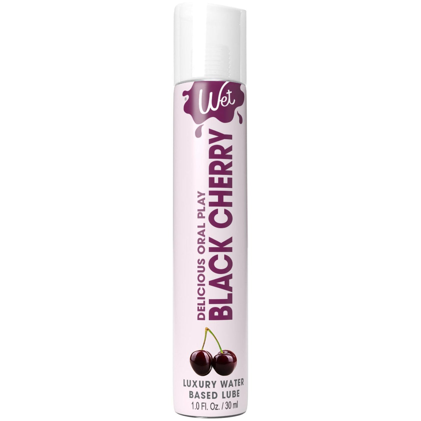 \"Wet Delicious Oral Play - Black Cherry - Waterbase Flavored Lubricant 1 Oz WT21527\"