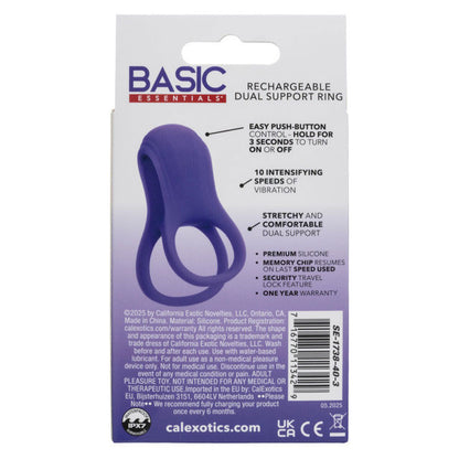 Basic Essential Rechargeable Dual Support Ring - Purple