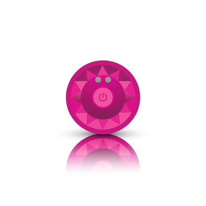 Vibrating Pink Metal Remote Plug - Small