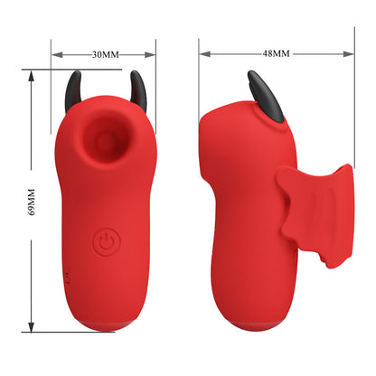 Magic Devil Finger Vibrator - Red