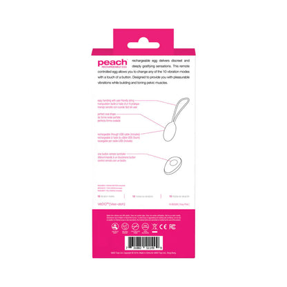 Peach Vibrating Egg - Foxy Pink